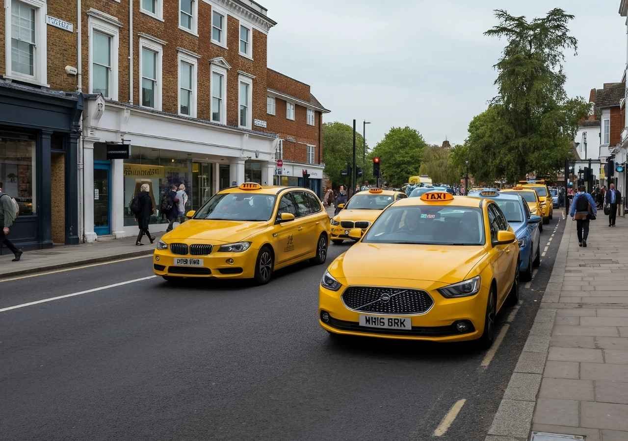 Taxi booking in Chertsey