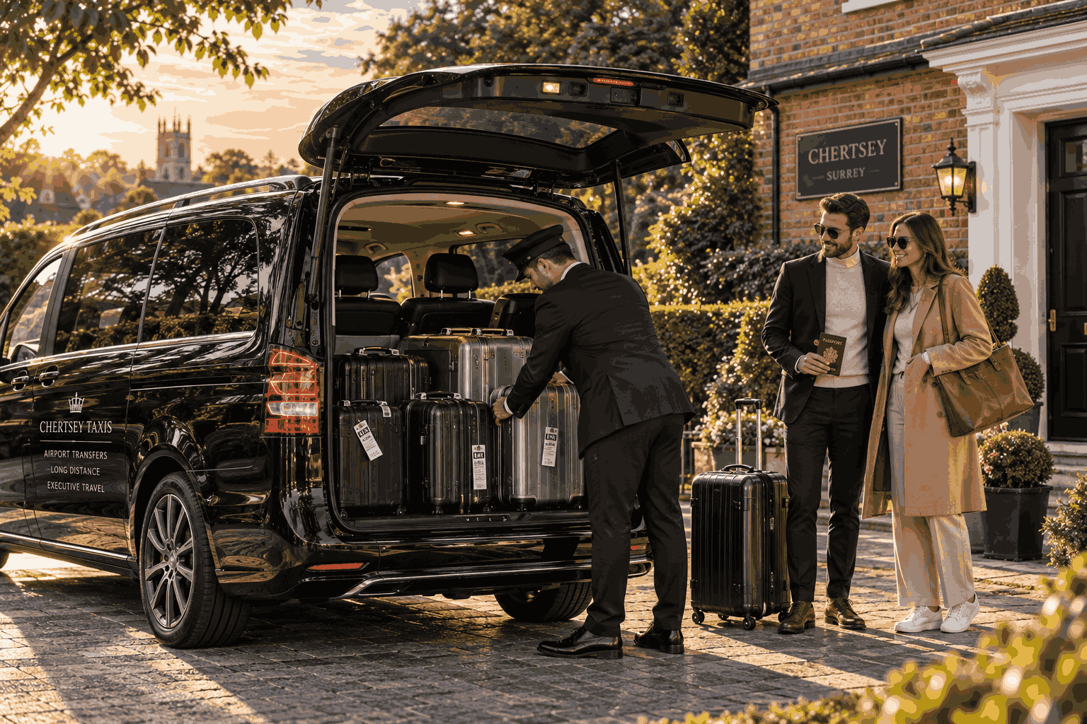 Private Airport Cars in Chertsey for Couples and Small Groups